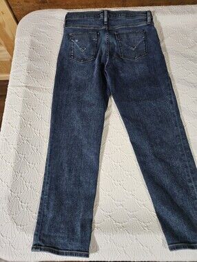 Hudson Women's Dark Blue Nico Straight-Leg Jeans Size 32